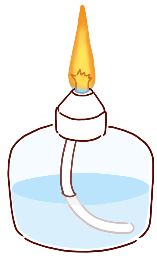 ガスバーナー かがくイラスト