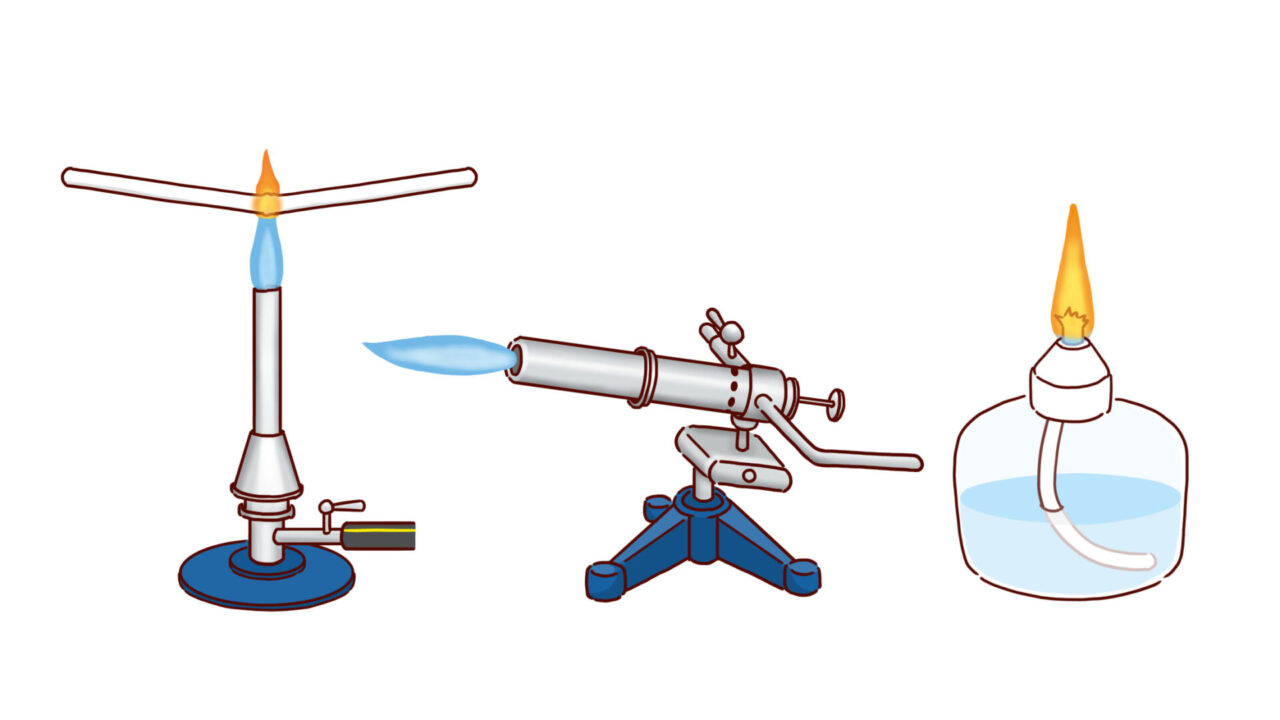 ガスバーナー かがくイラスト