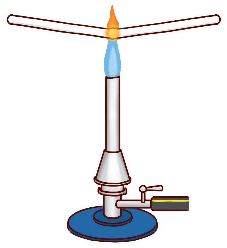 ガスバーナー かがくイラスト