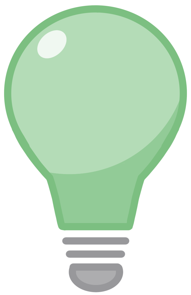 緑の電球・緑色LED